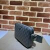 Gucci GG Supreme Camera Crossbody Bag – Grey/Black Monogram PVC & Leather Trim