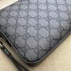 Gucci GG Supreme Camera Crossbody Bag – Grey/Black Monogram PVC & Leather Trim