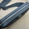 Gucci GG Supreme Camera Crossbody Bag – Grey/Black Monogram PVC & Leather Trim