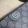 Gucci GG Supreme Camera Crossbody Bag – Grey/Black Monogram PVC & Leather Trim