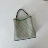 i1742362976062_3841_0_4 Gucci GG Emblem Small Tote Bag 815118 – GG Monogram Canvas Green Leather Trim