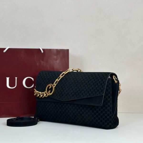 i1768105848068_4144_0_1 Gucci Large GG Shoulder Bag with Chain 857362 – Black GG Monogram