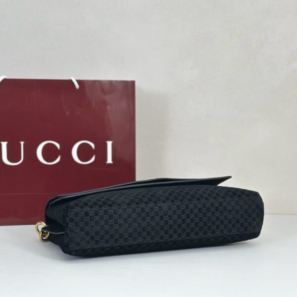i1768105848085_6642_0_3 Gucci Large GG Shoulder Bag with Chain 857362 – Black GG Monogram