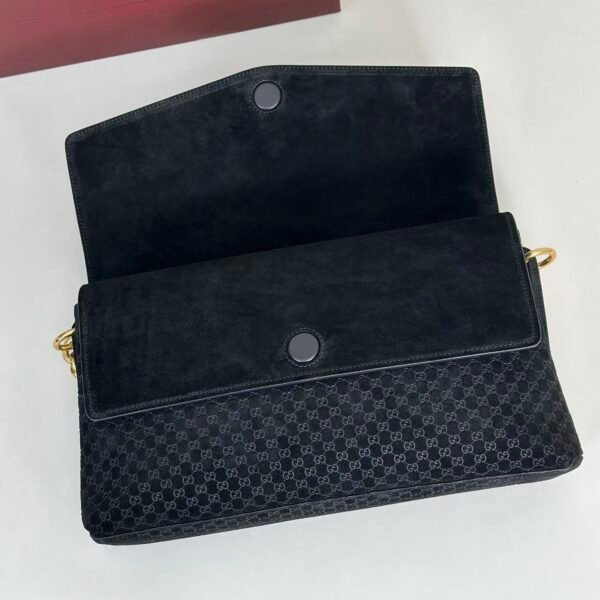 i1768105849271_8408_0_6 Gucci Large GG Shoulder Bag with Chain 857362 – Black GG Monogram
