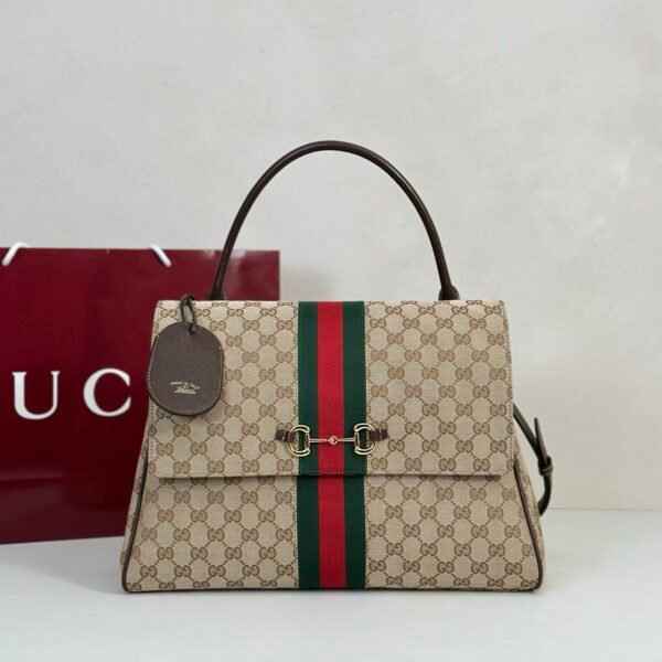 Gucci Paparazzo Large Top Handle Bag GG Canvas