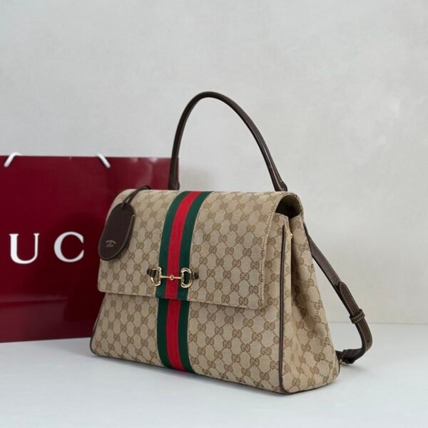 Gucci Paparazzo Large Top Handle Bag GG Canvas