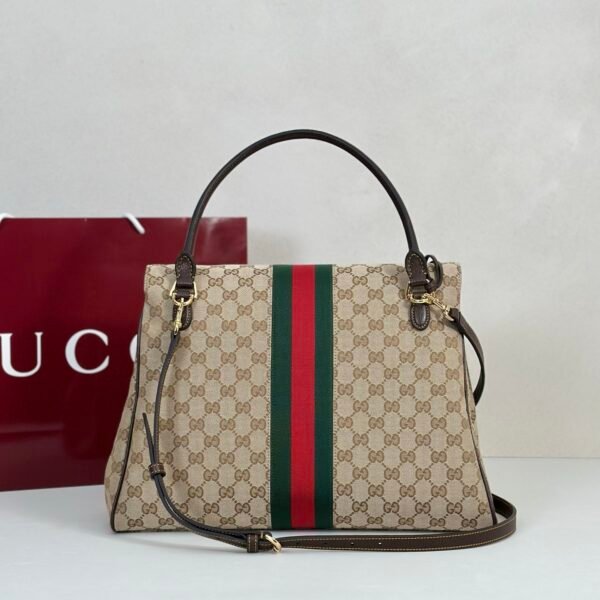 Gucci Paparazzo Large Top Handle Bag GG Canvas